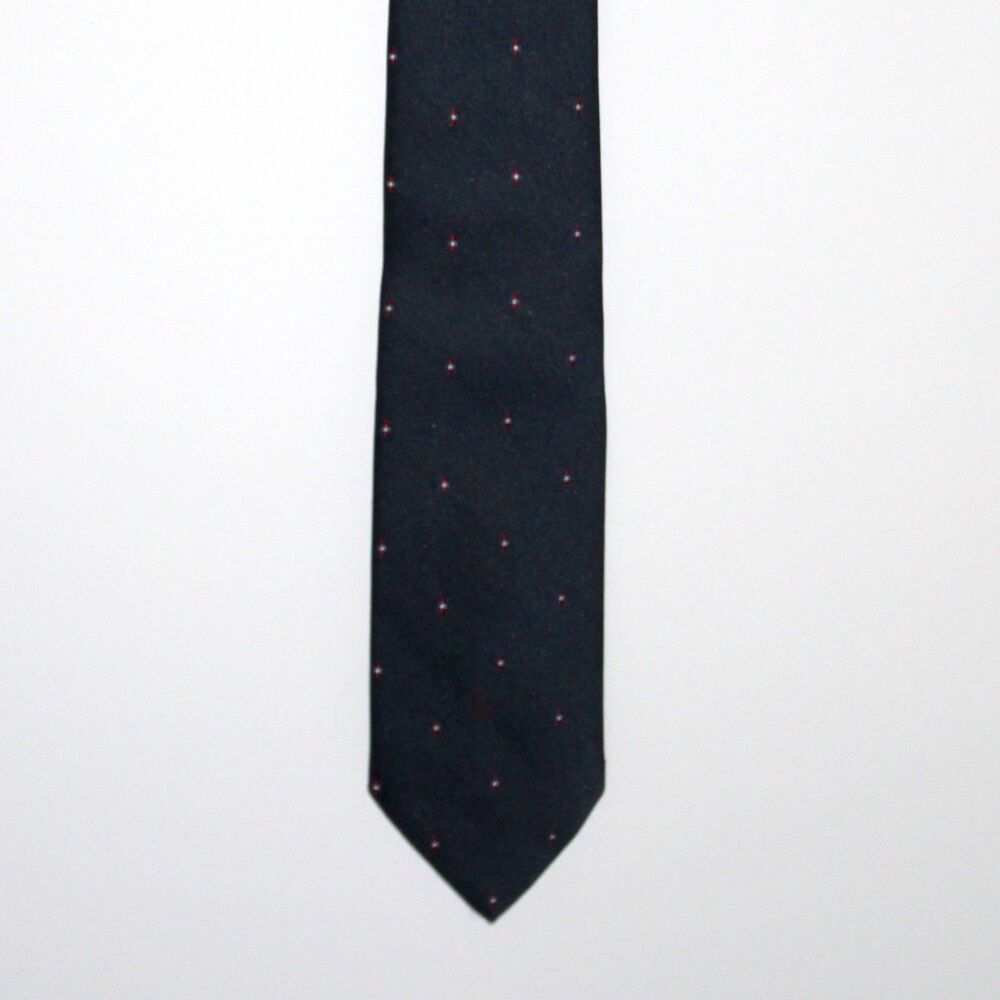 Christian Dior Vintage Necktie Dark Blue logo 58"